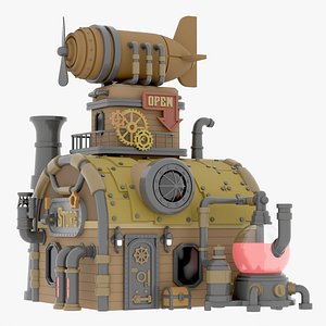 Steampunk Genera lStore 01 3D model