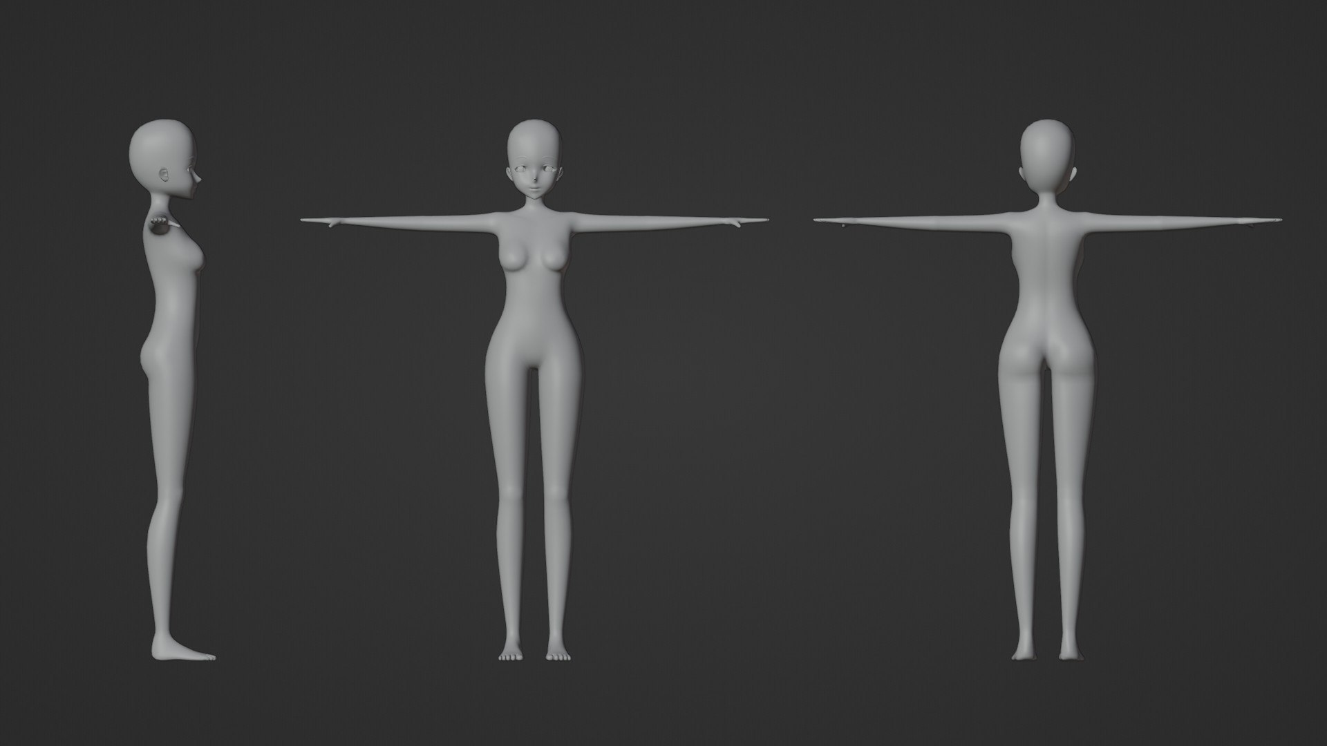 Anime Base Model Pack - TurboSquid 2269331