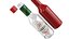 Collection de grandes bouteilles de condiments