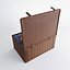 3d model wicker basket accessories picnic