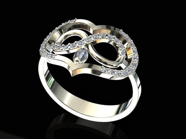 3D engaged jewelry ring model - TurboSquid 1385042