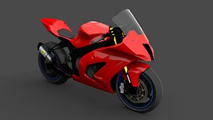 3D model motorcycle racer