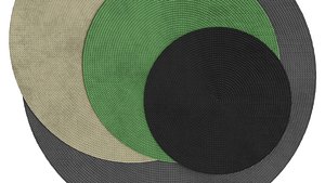 CrochetedRoundRugsObj 3D model