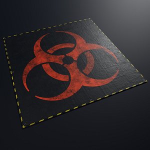 3D tarpaulin biohazard