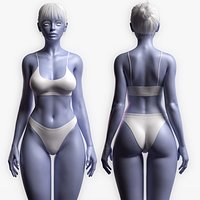 Advanced High Poly Female Basemesh Body 03