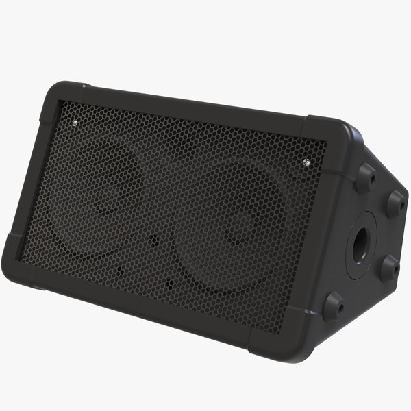 Stage Monitor Speaker System 3D model