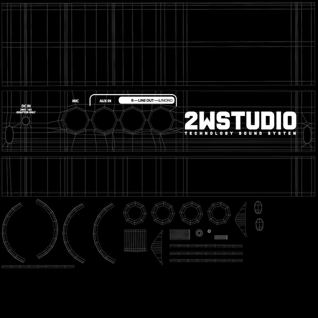 Stage Monitor Speaker System 3D model - TurboSquid 1819297