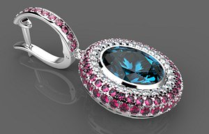 jewelry ring earrings 3d 3ds