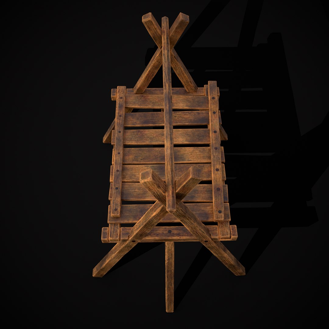 3D Medieval Cooking Stand Model - TurboSquid 2153972