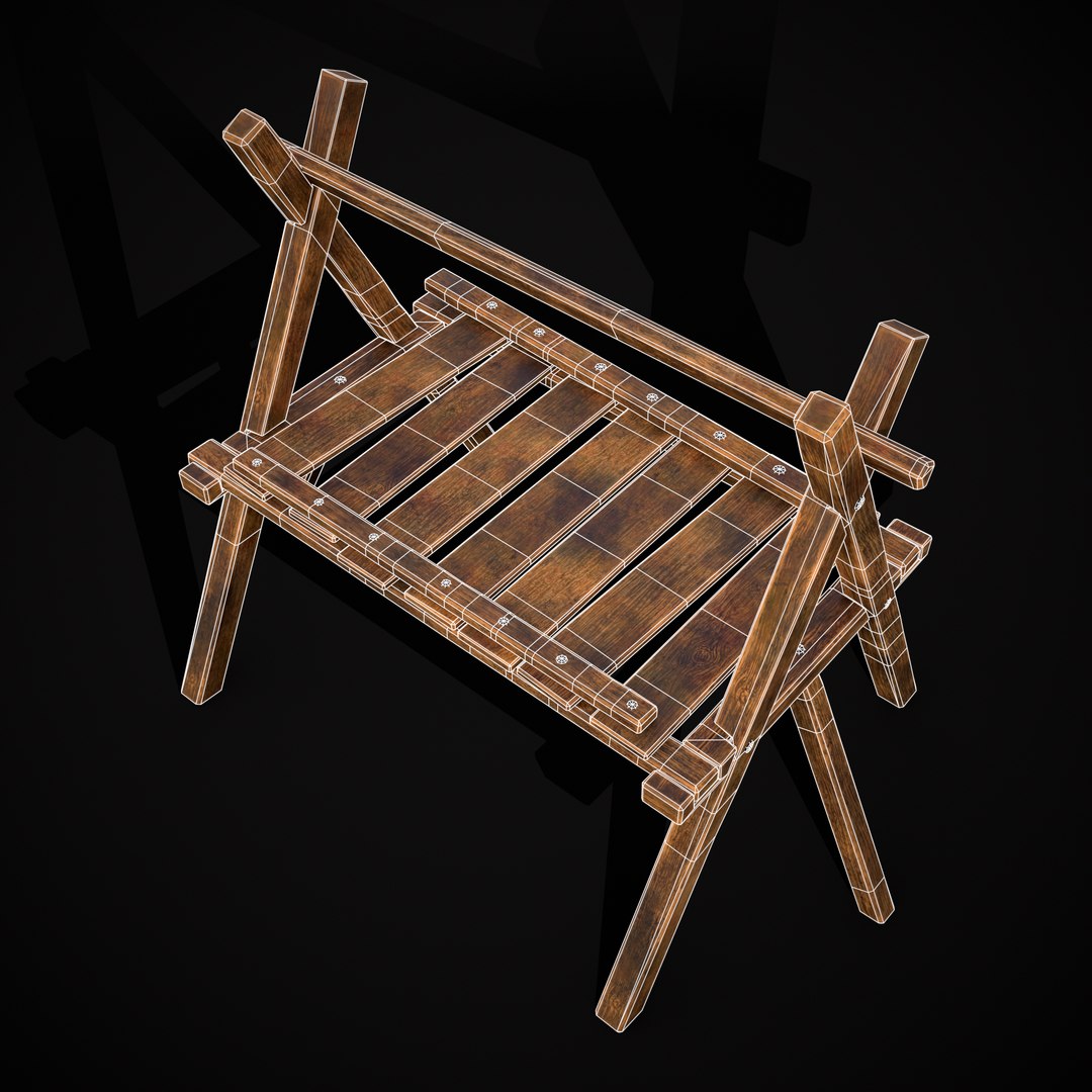 3D Medieval Cooking Stand Model - TurboSquid 2153972
