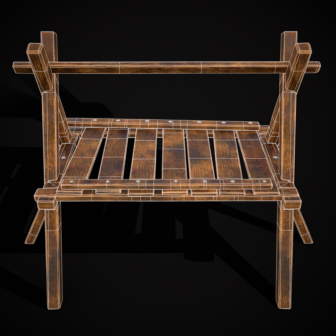 3D Medieval Cooking Stand Model - TurboSquid 2153972