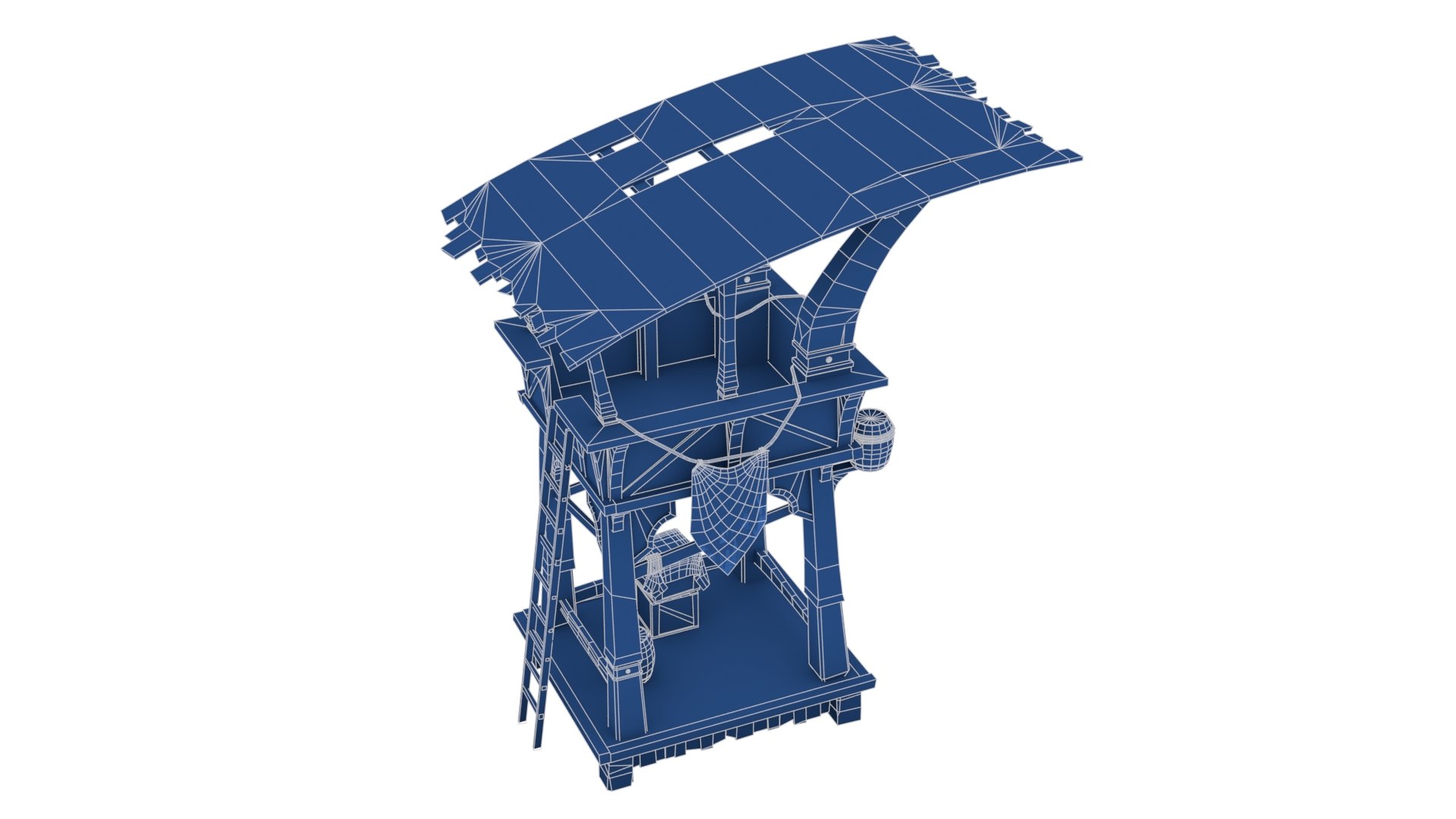 3D Wooden Watchtower - TurboSquid 1731447
