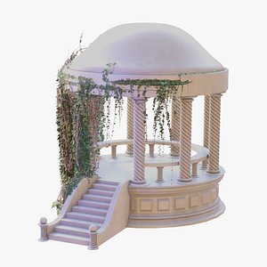 Column Arbor With Ivy