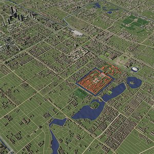 Beijing China - city and urban 3D model