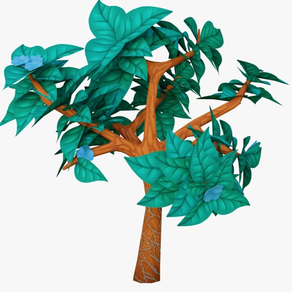 Stylized Blue Tree 3D model - TurboSquid 2066056