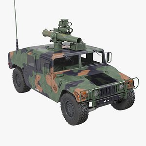 3d model hmmwv tow missile carrier