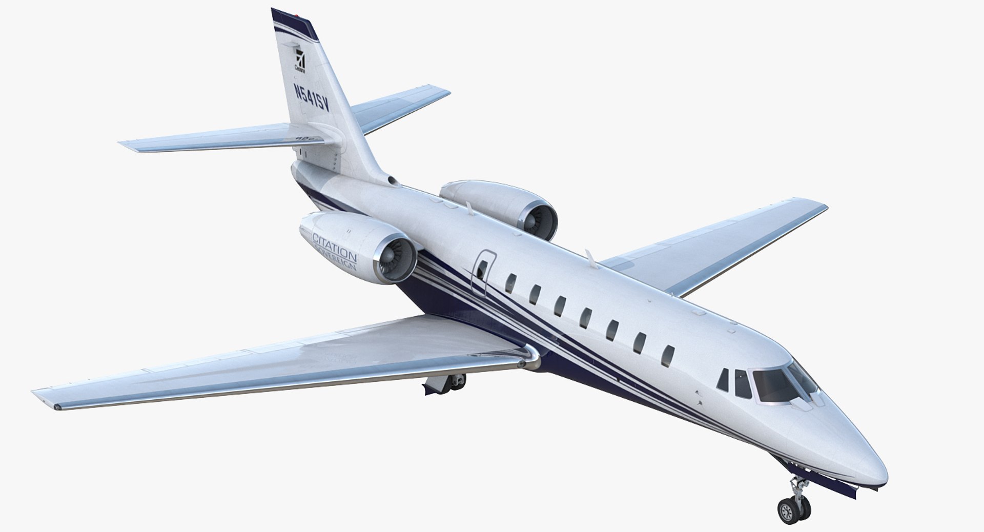 Cessna 680 Citation Sovereign 3D model preview