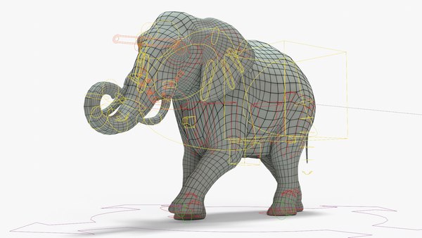 Elephant Rigged Basemesh Modelo 3D - TurboSquid 2079397