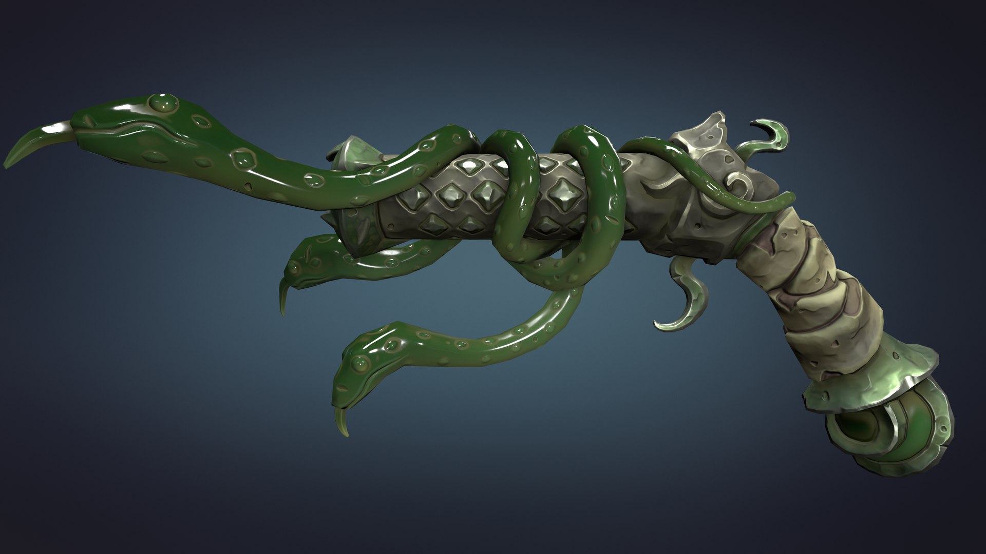 Snake pistol 3D model - TurboSquid 2099728