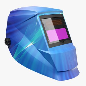 Welding Mask Blue Decal