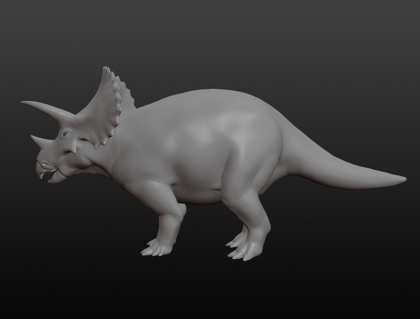 3D Triceratops base mesh - TurboSquid 1726467