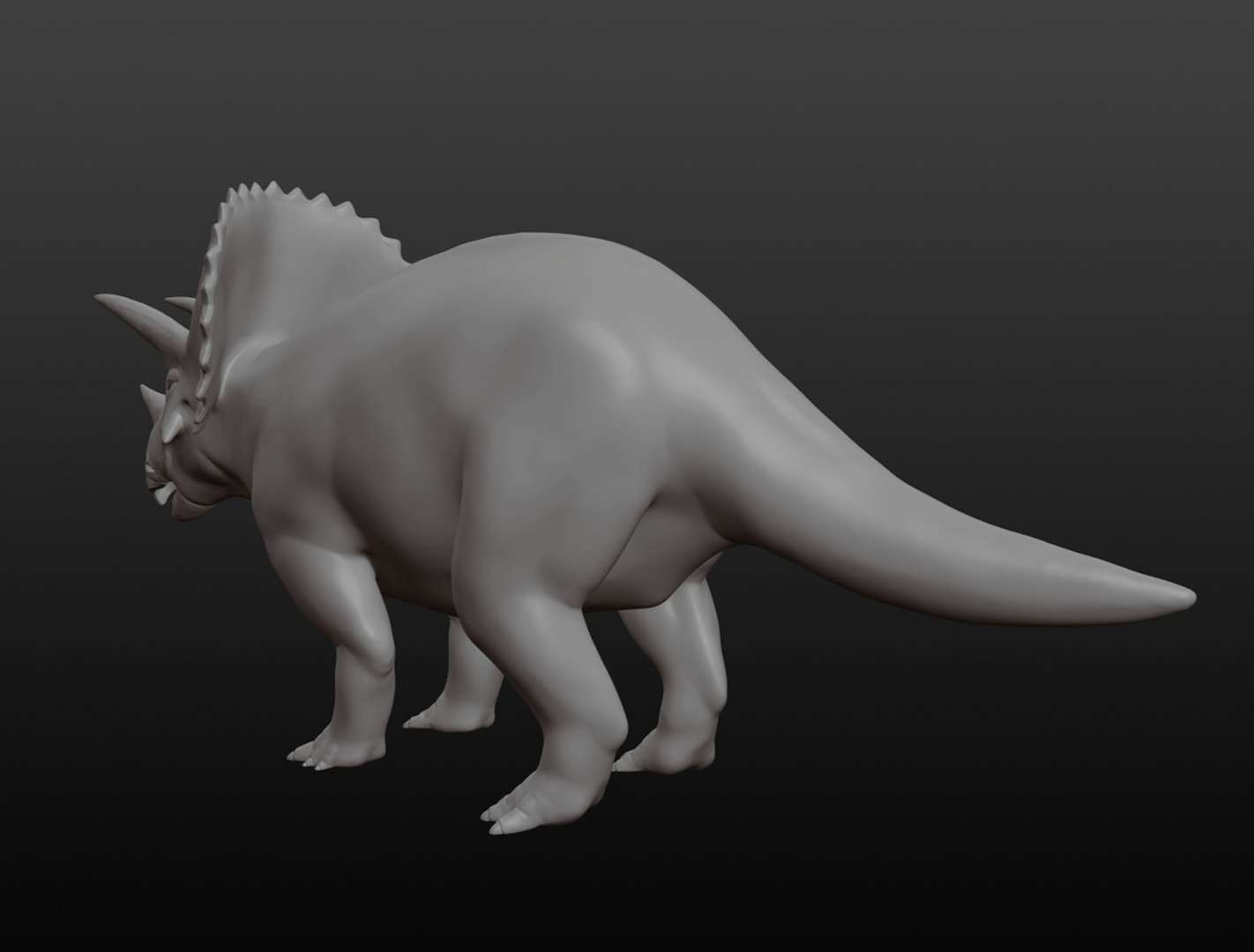 3d triceratops