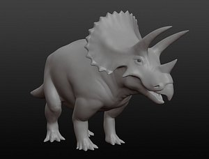 Triceratops base mesh