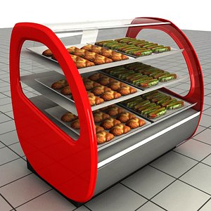 display fridge 3d model
