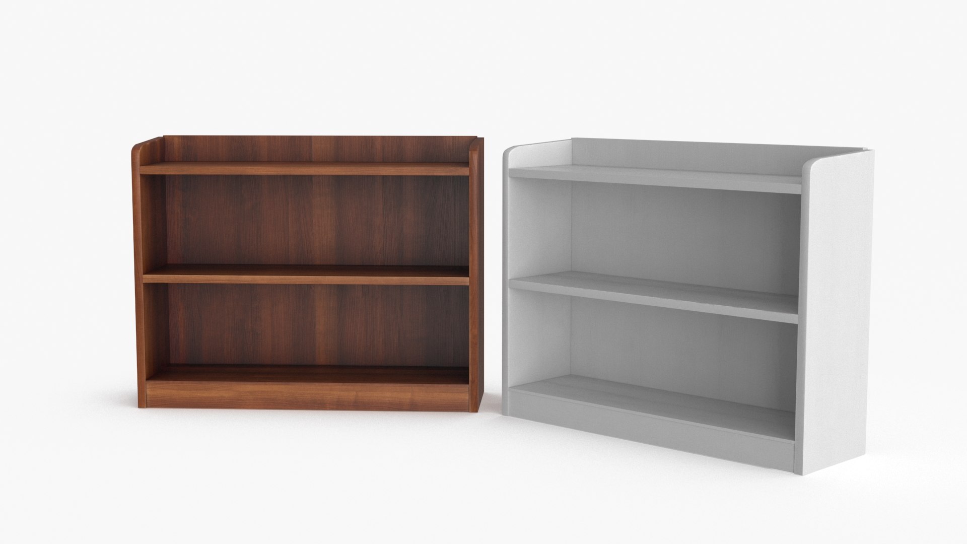 3D Model Book Shelf 2 Colors - TurboSquid 2248954