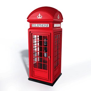 london telephone booth 3D model