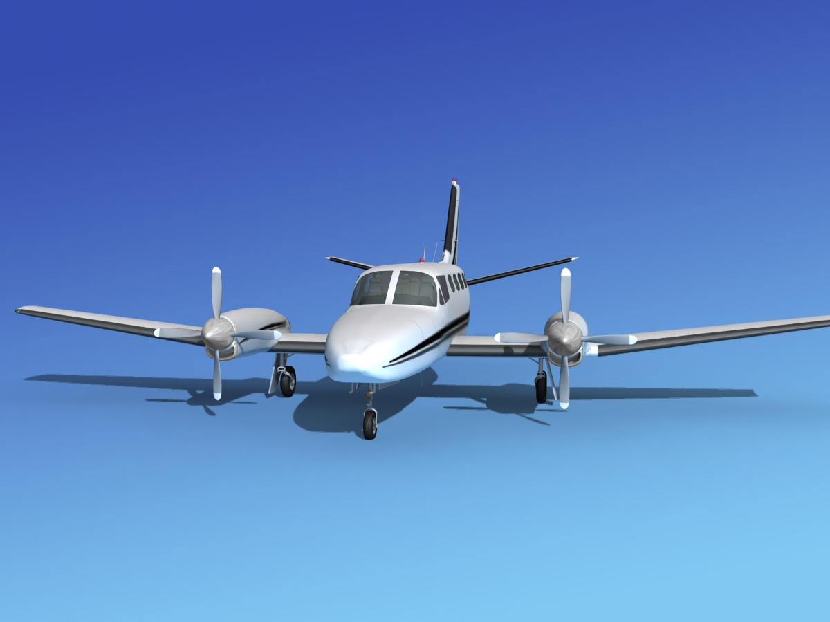propellers cessna 441 conquest 3d model