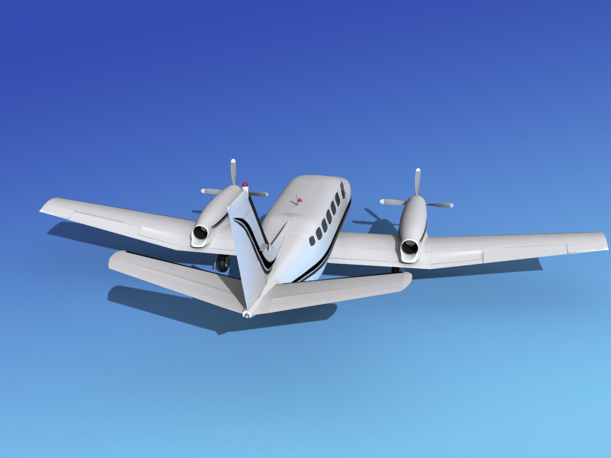 propellers cessna 441 conquest 3d model