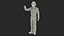 3D Gas Worker Fully Equipped Standing Pose model