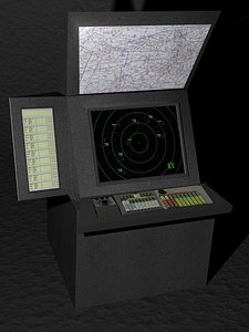 3d model of radar scope maps