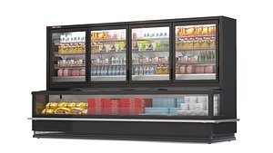 3D Refrigerated Display Case