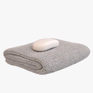 3D folded towel soap