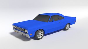 3D model plymouth roadrunner car