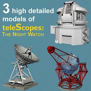 3d model watch telescope