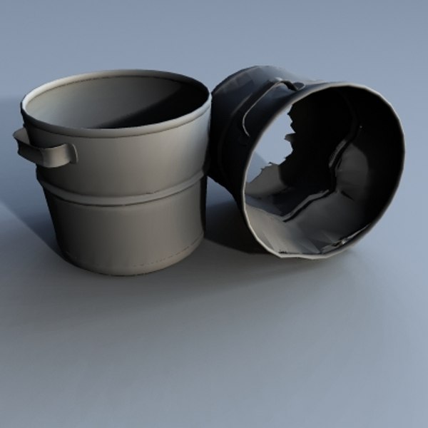 3d 3ds buckets rusted