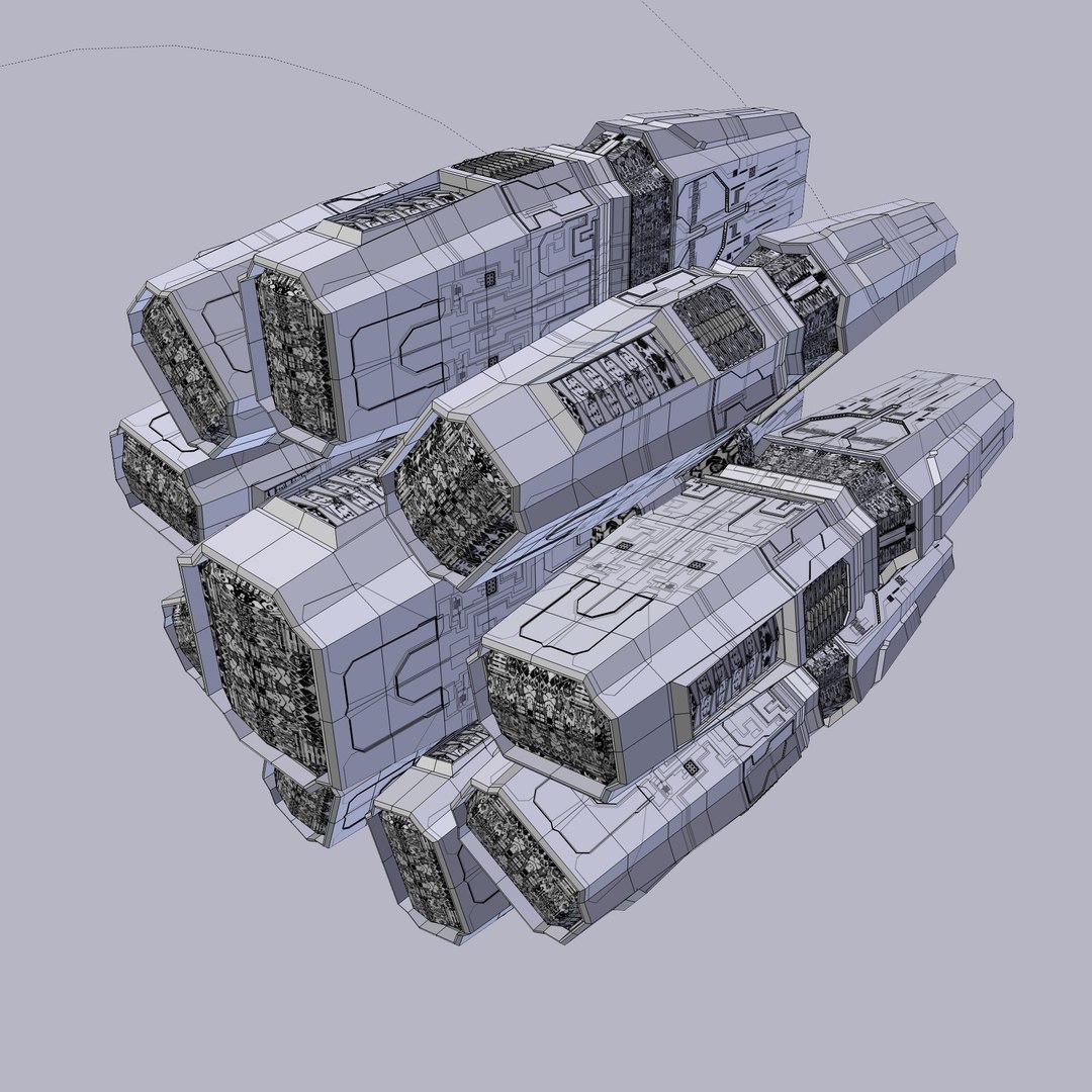 3D Spaceship Motor Model - TurboSquid 1651645