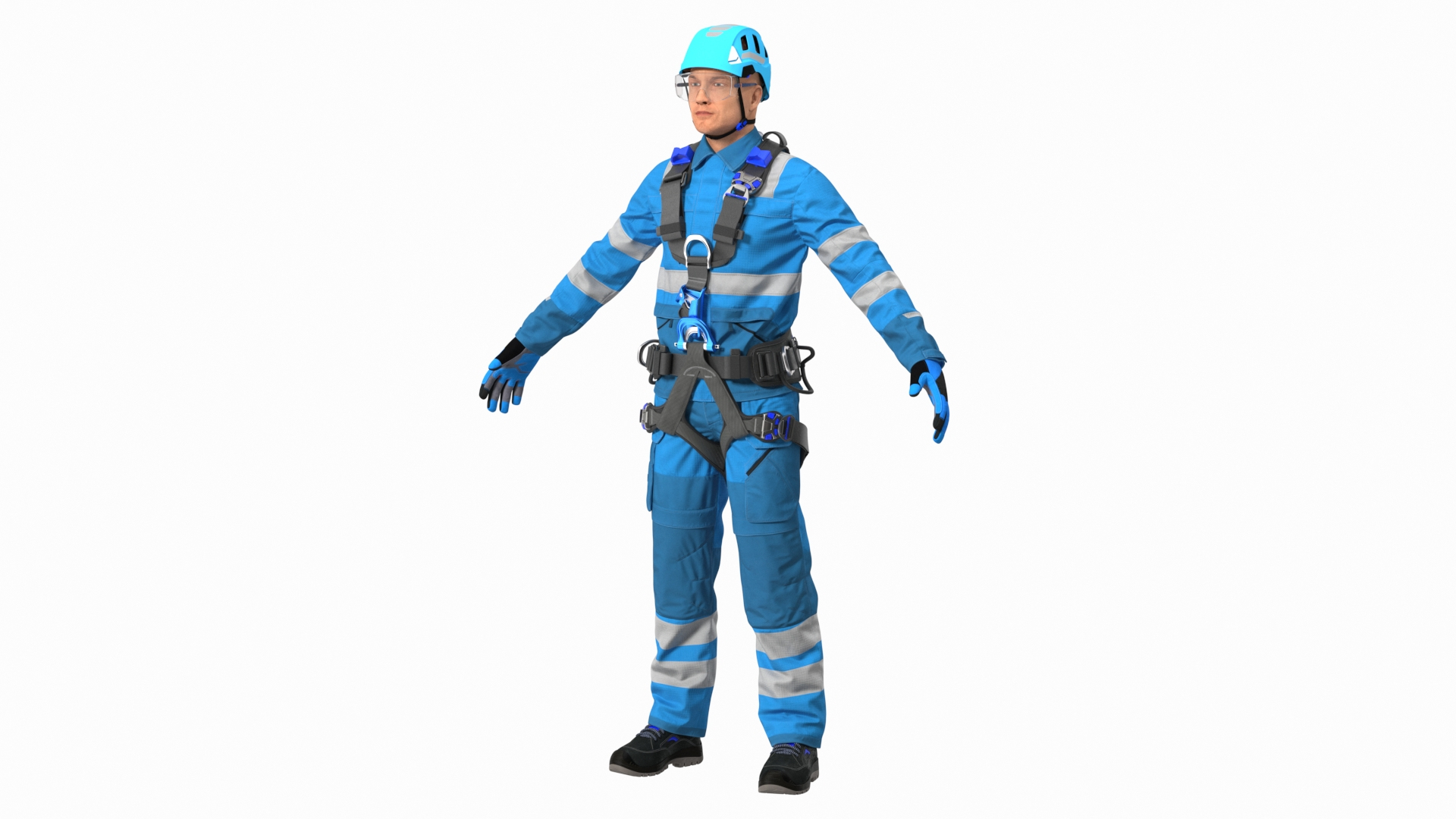 3D High Altitude Worker Neutral Pose - TurboSquid 1765431