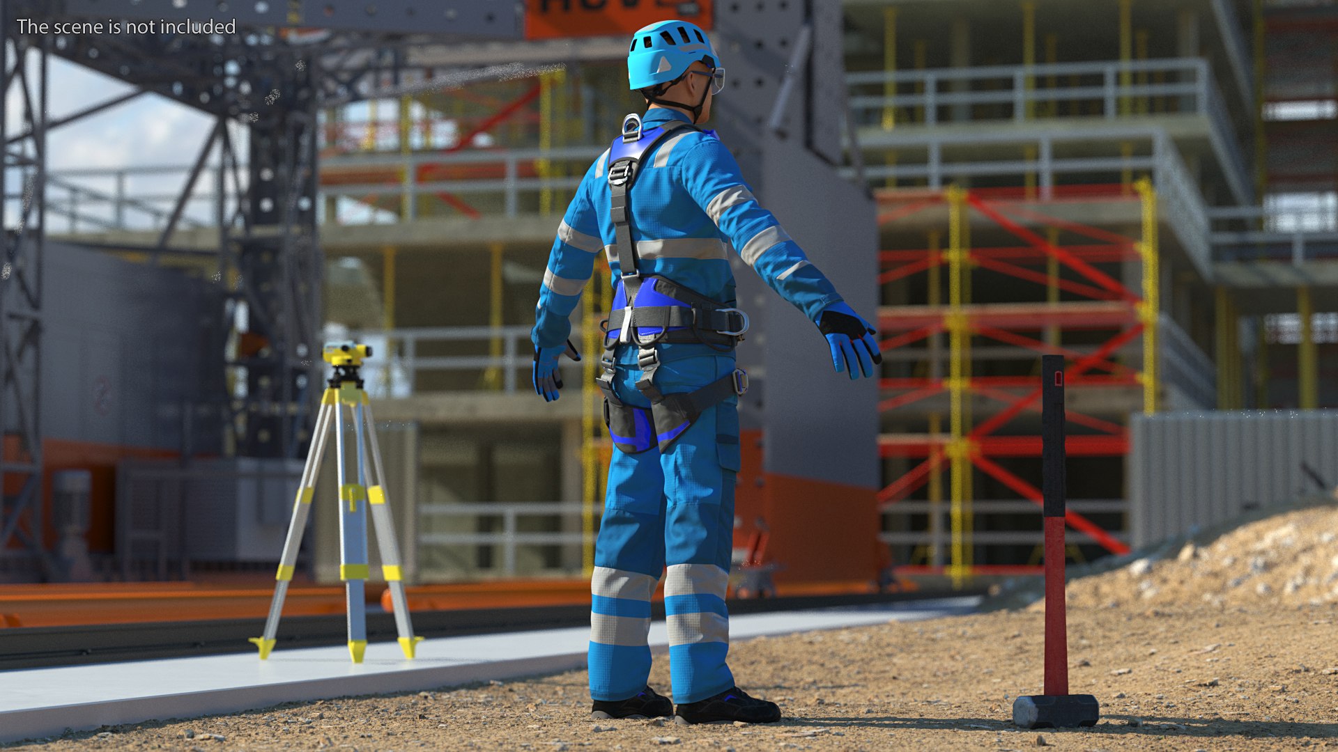 3D High Altitude Worker Neutral Pose - TurboSquid 1765431
