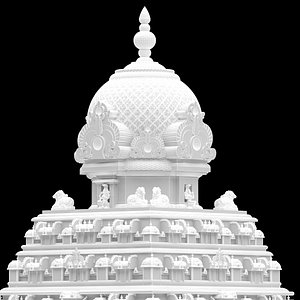 World Famous Thanjavur Big temple Inner 3d model india 3D model model