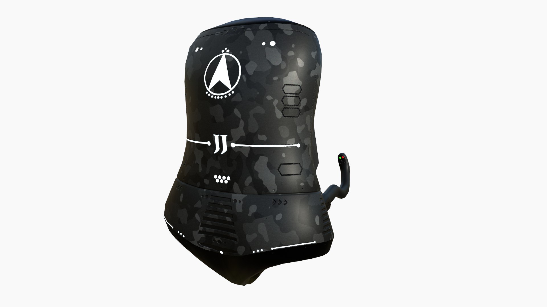Jetpack J09 Black Camouflage - SciFi Character Design 3D model ...