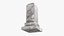 Stone Grave Marker 3D