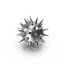Stainless Steel Spiked Ball 3D model