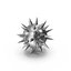 Stainless Steel Spiked Ball 3D model