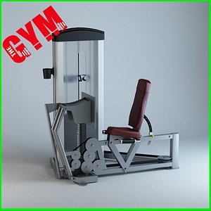 3d leg press model