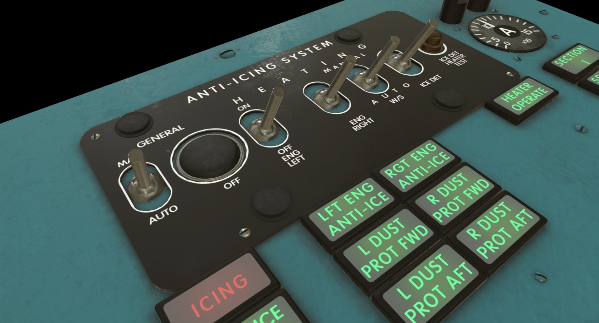 Left Overhead Panels Board 3D Model - TurboSquid 1369609