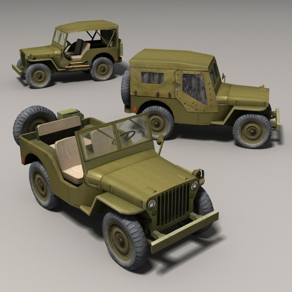 3ds wwii jeep